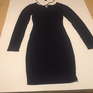 Black sweater dress